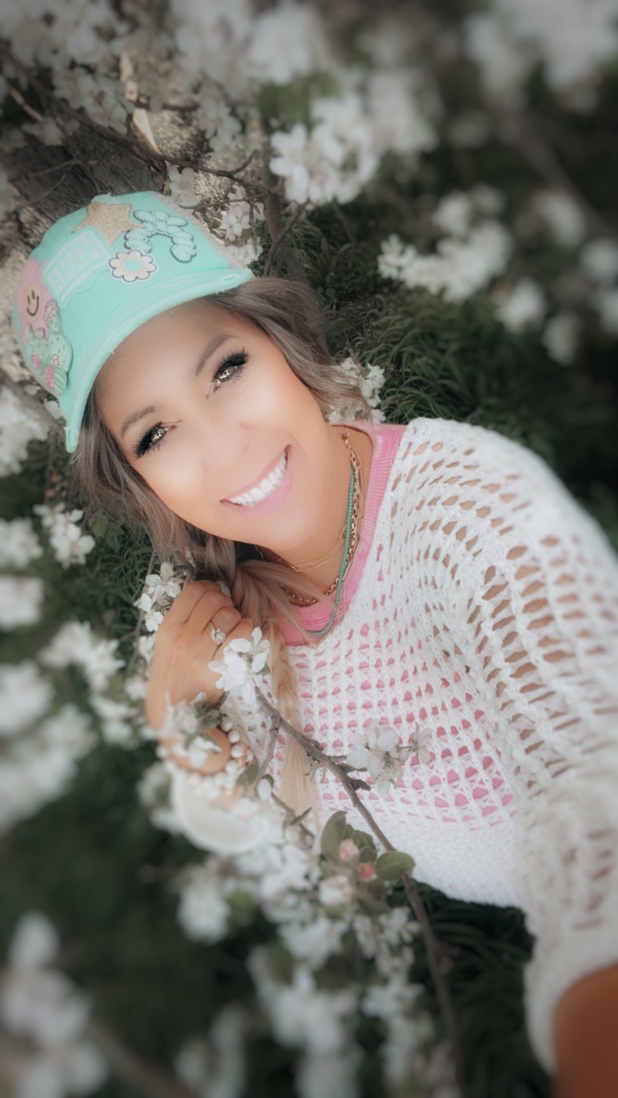 Turquoise Mama Trucker Cap