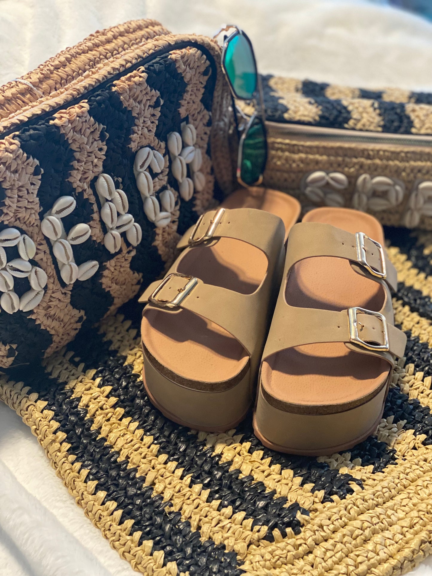 Platform Birkenstock Style Sandals