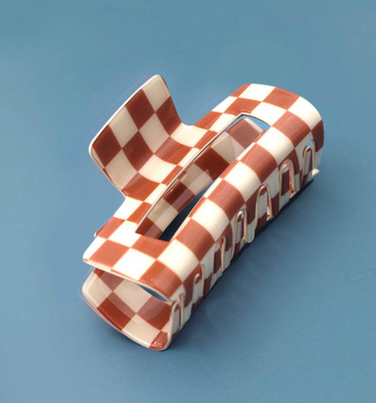 Checkered Hair Clips