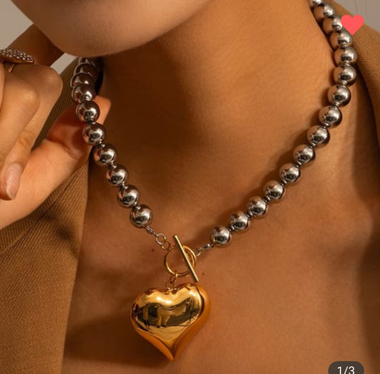 Bubble Heart Necklace