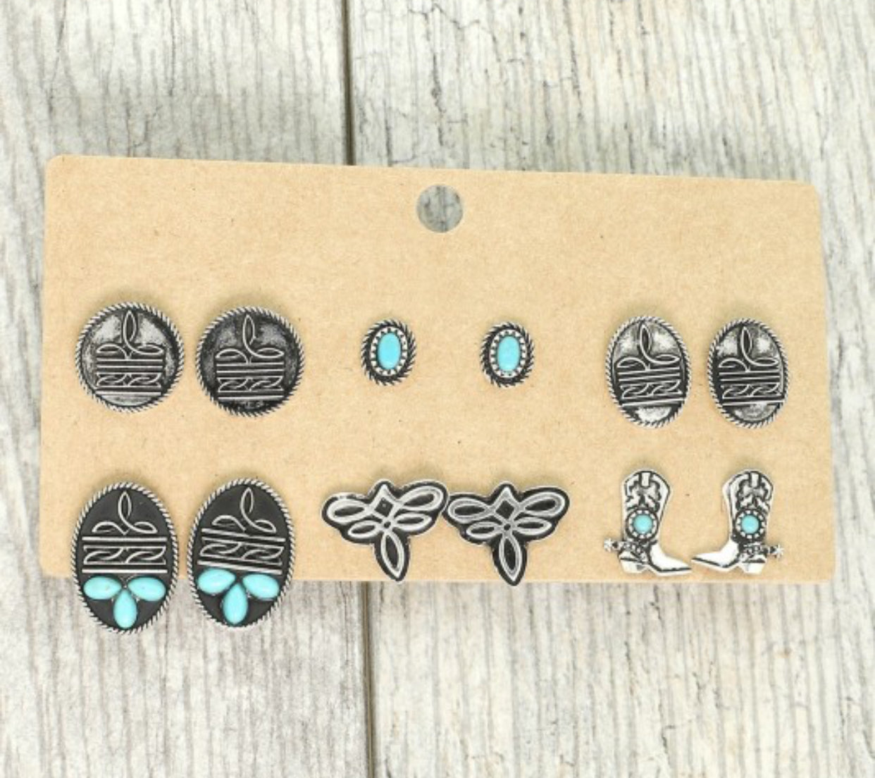 Western Theme Earring Set