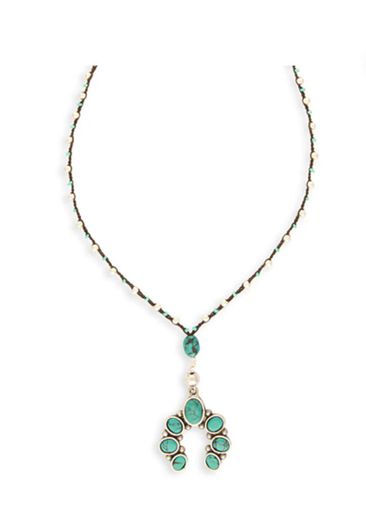 Myra Mesa Top Squash Blossom Necklace