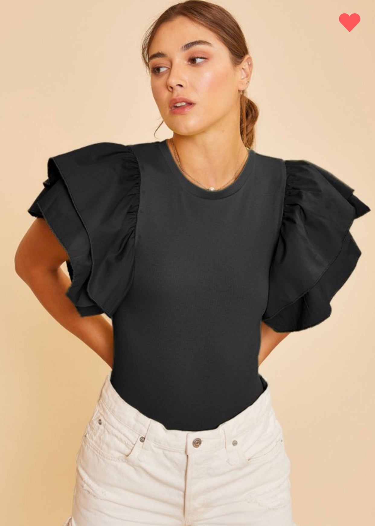 Wing Ruffle Bodysuit