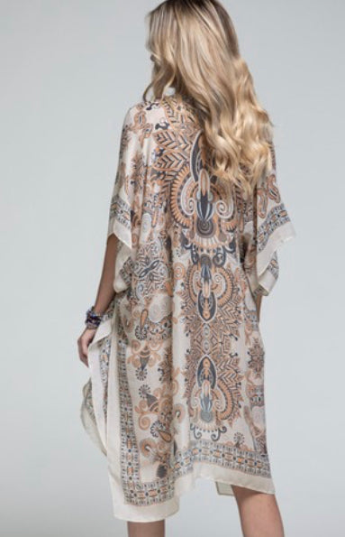 Taupe Kimono