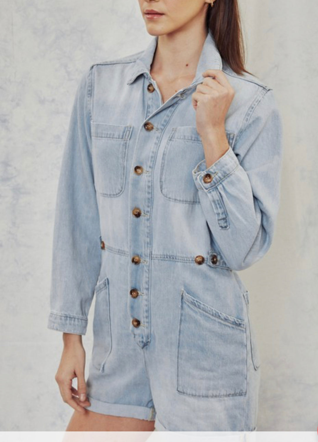 KanCan Denim Romper