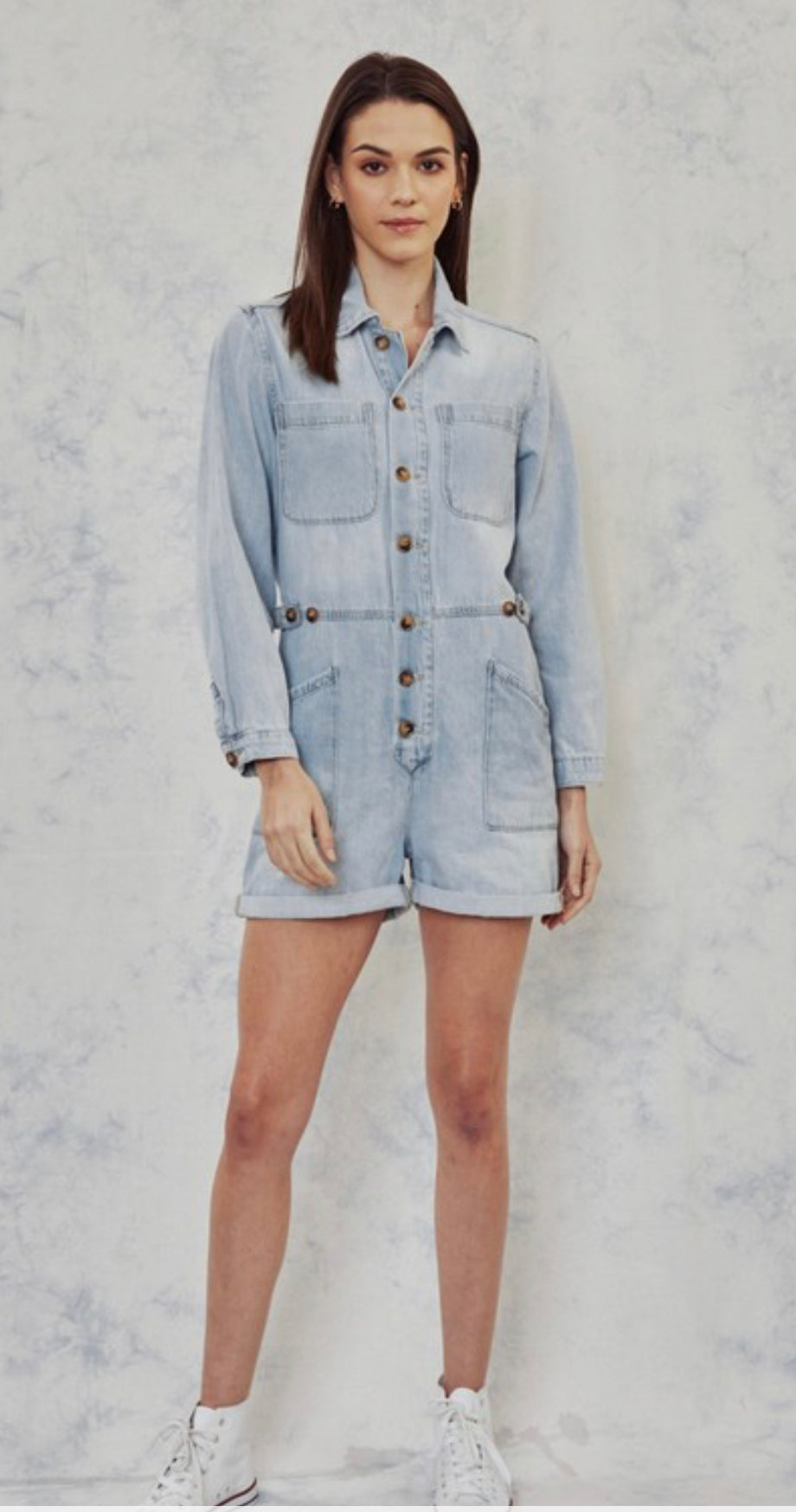 KanCan Denim Romper