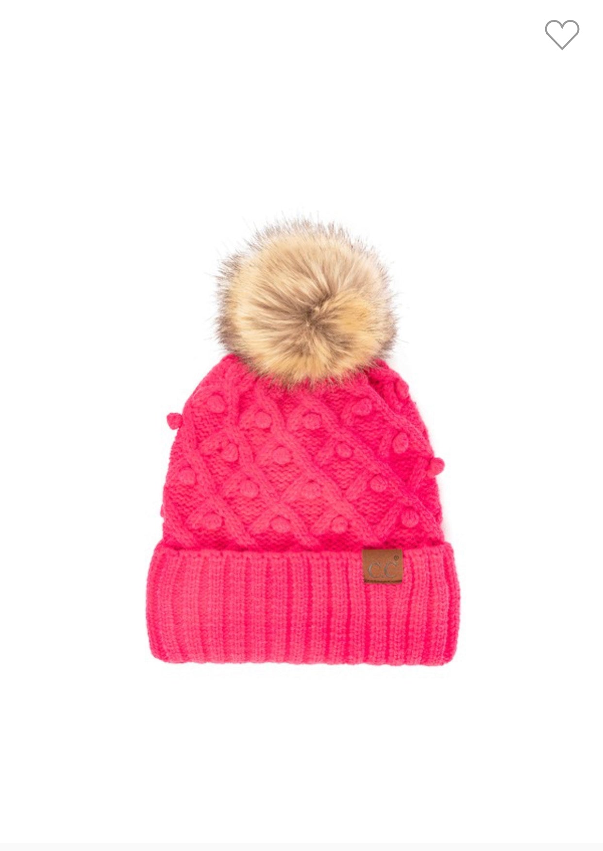 CC Crafted Pom Detail Beanie