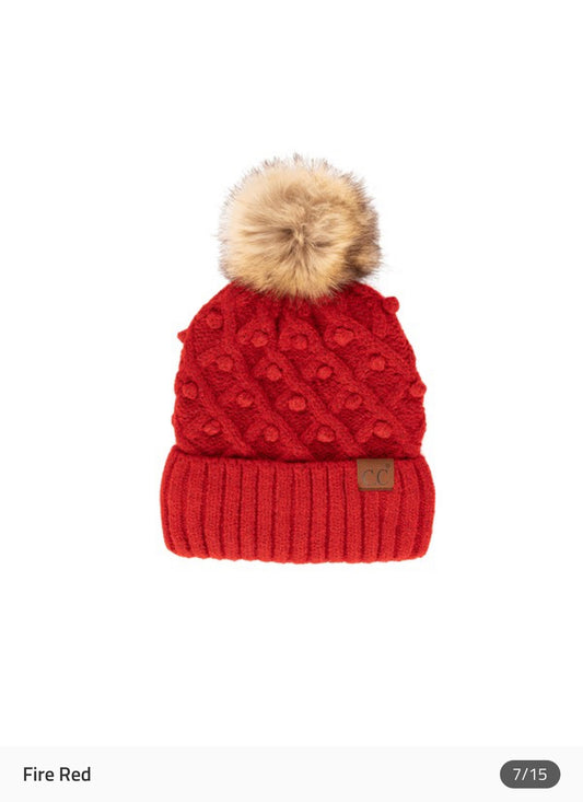 CC Crafted Pom Detail Beanie