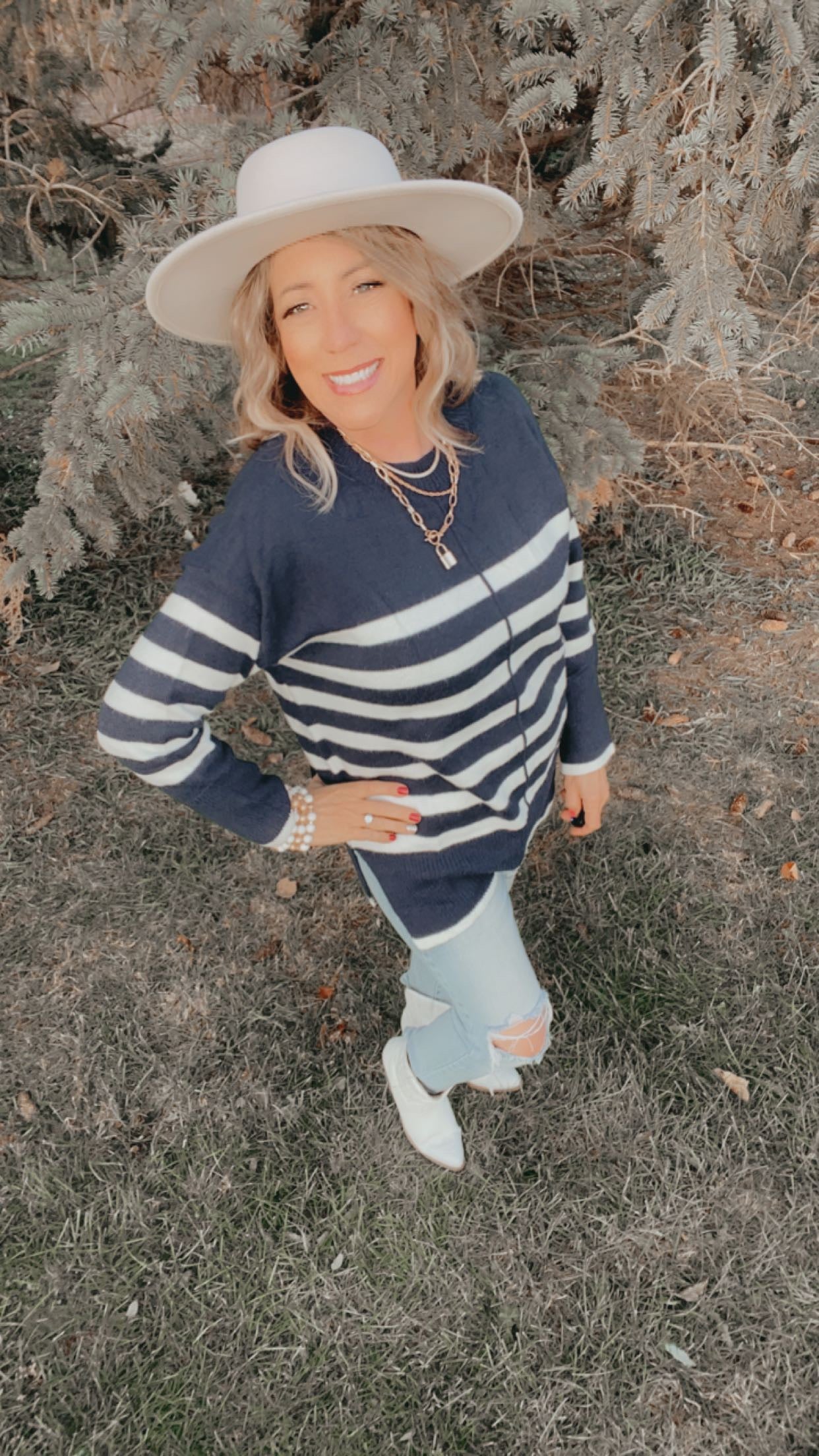 Striped Tunic Sweater