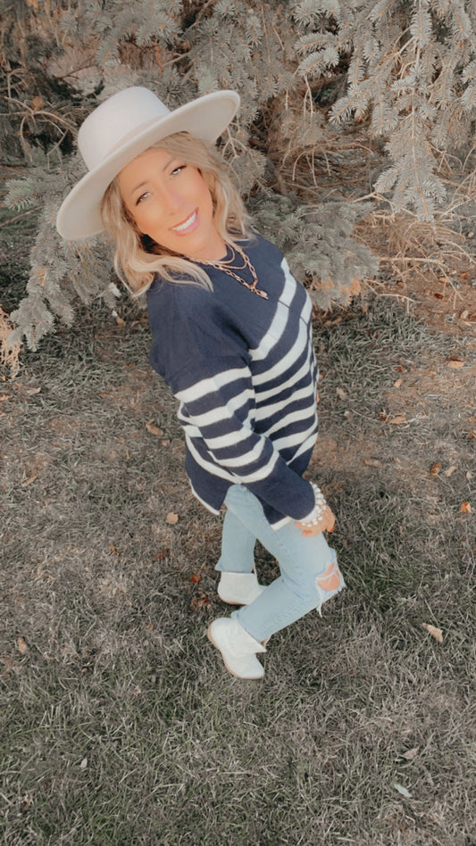 Striped Tunic Sweater