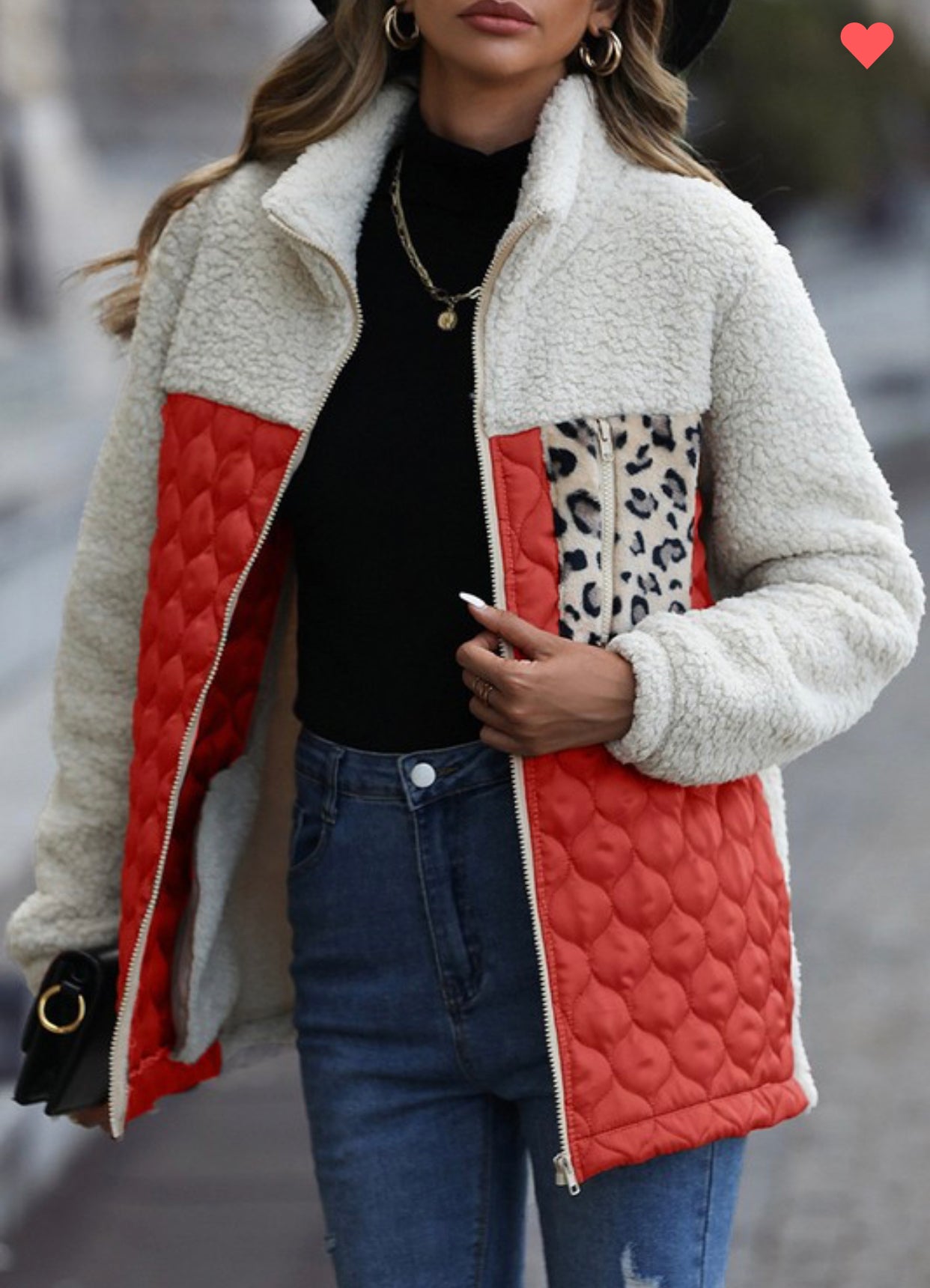 Quilted Soft Sherpa Jacket