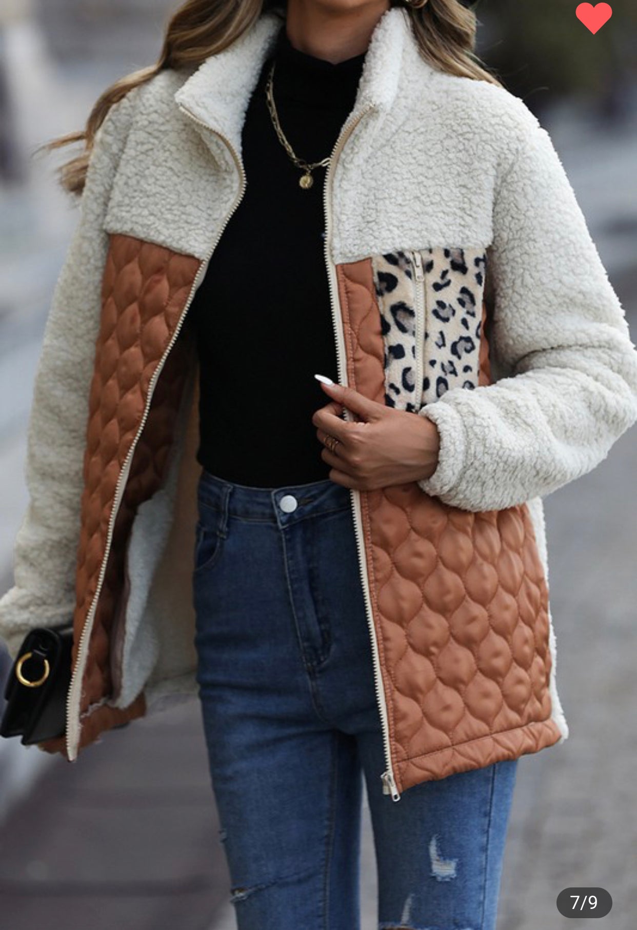 Quilted Soft Sherpa Jacket