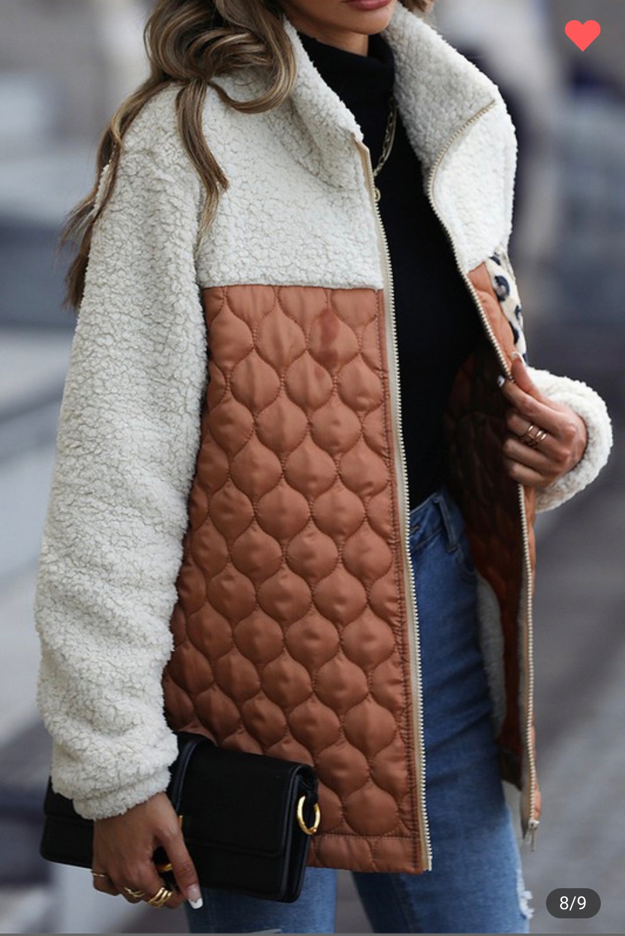 Quilted Soft Sherpa Jacket