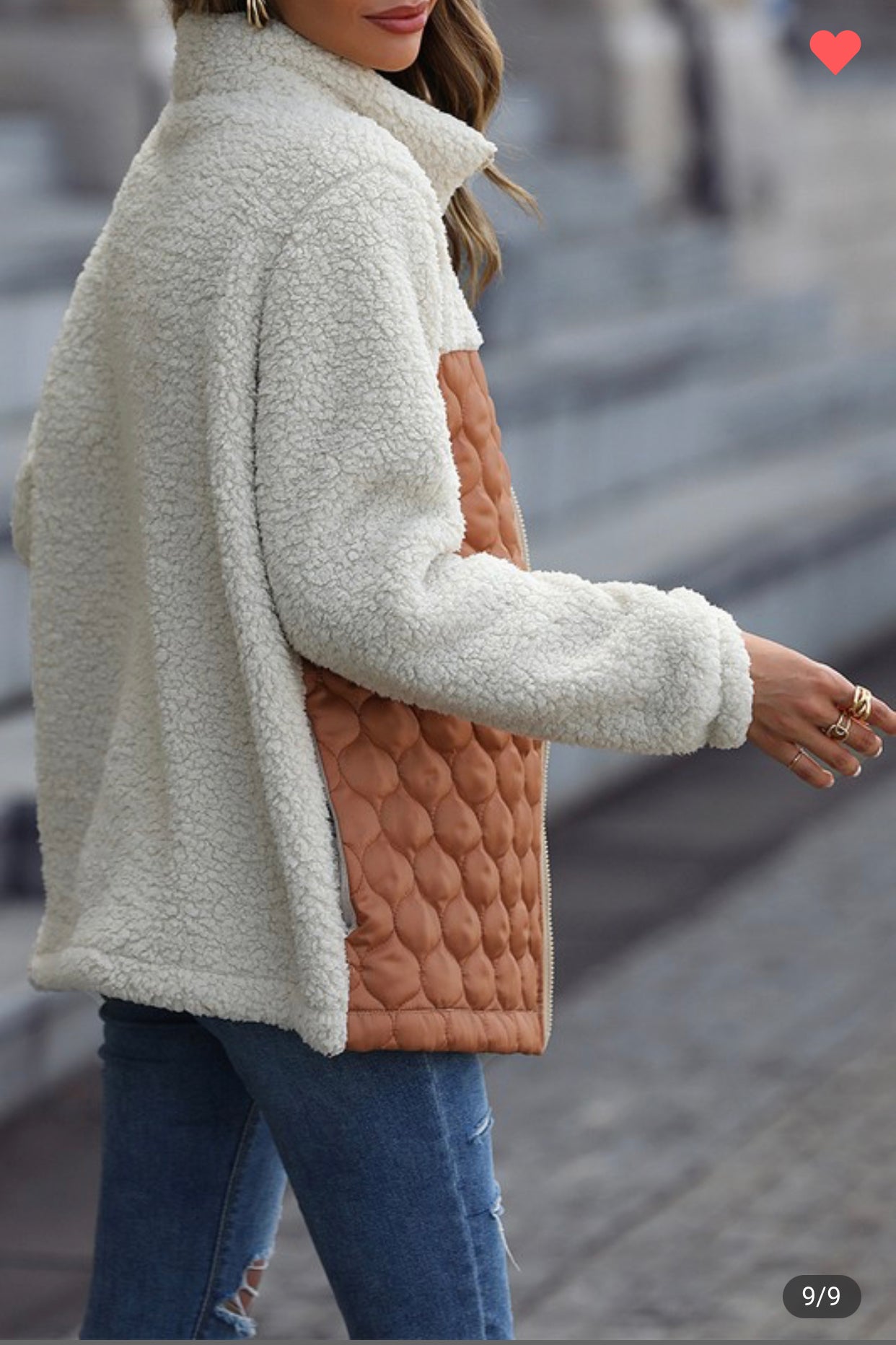 Quilted Soft Sherpa Jacket