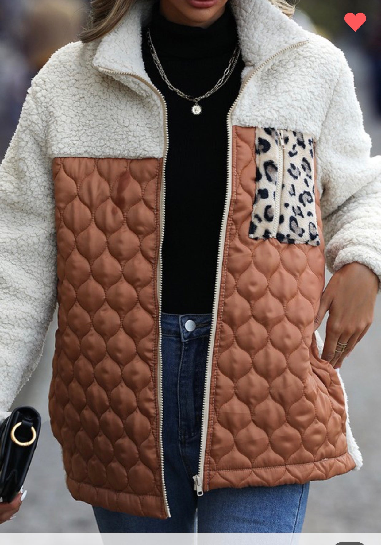 Quilted Soft Sherpa Jacket