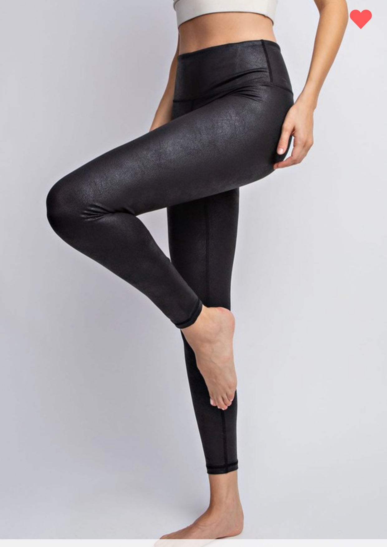 PU Chintz Full Length Leggings