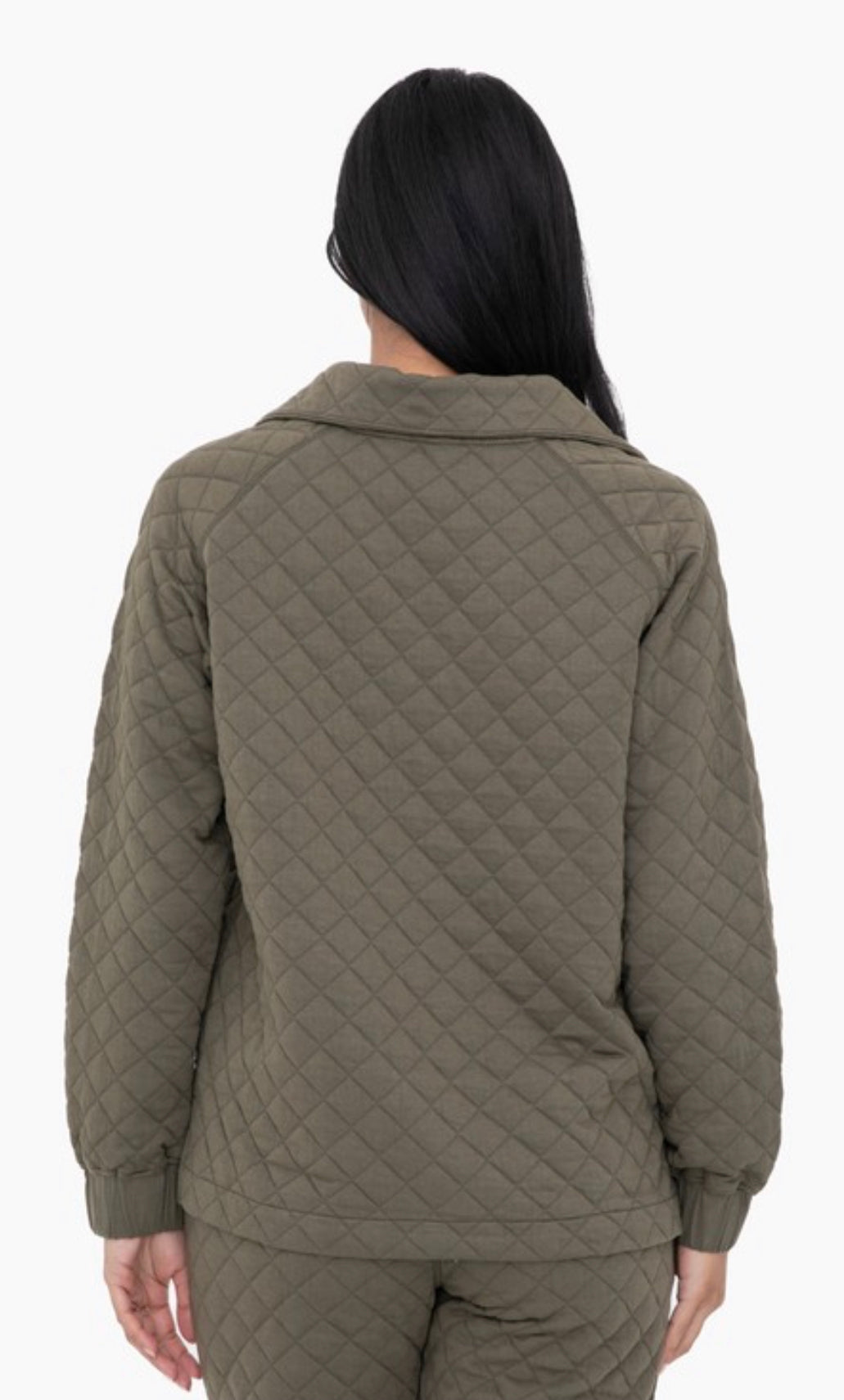 Cozy Quilted Jersey Pullover