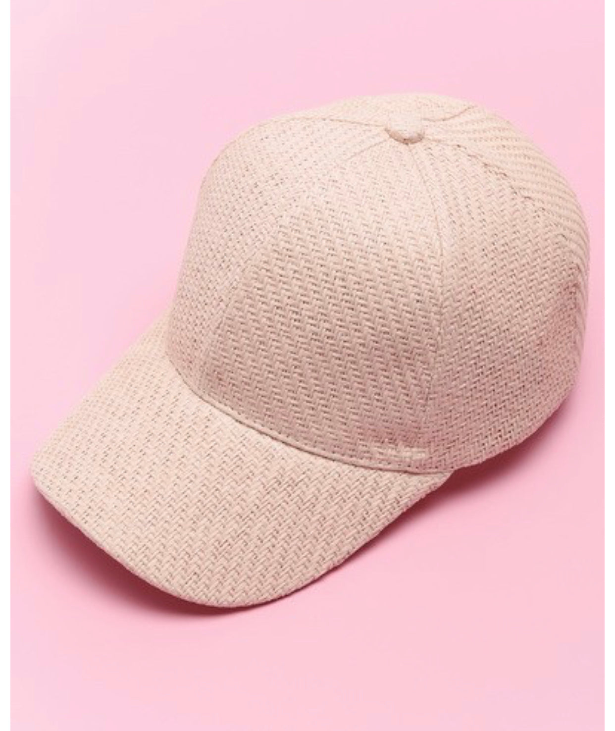 Summer Woven Straw Baseball Cap