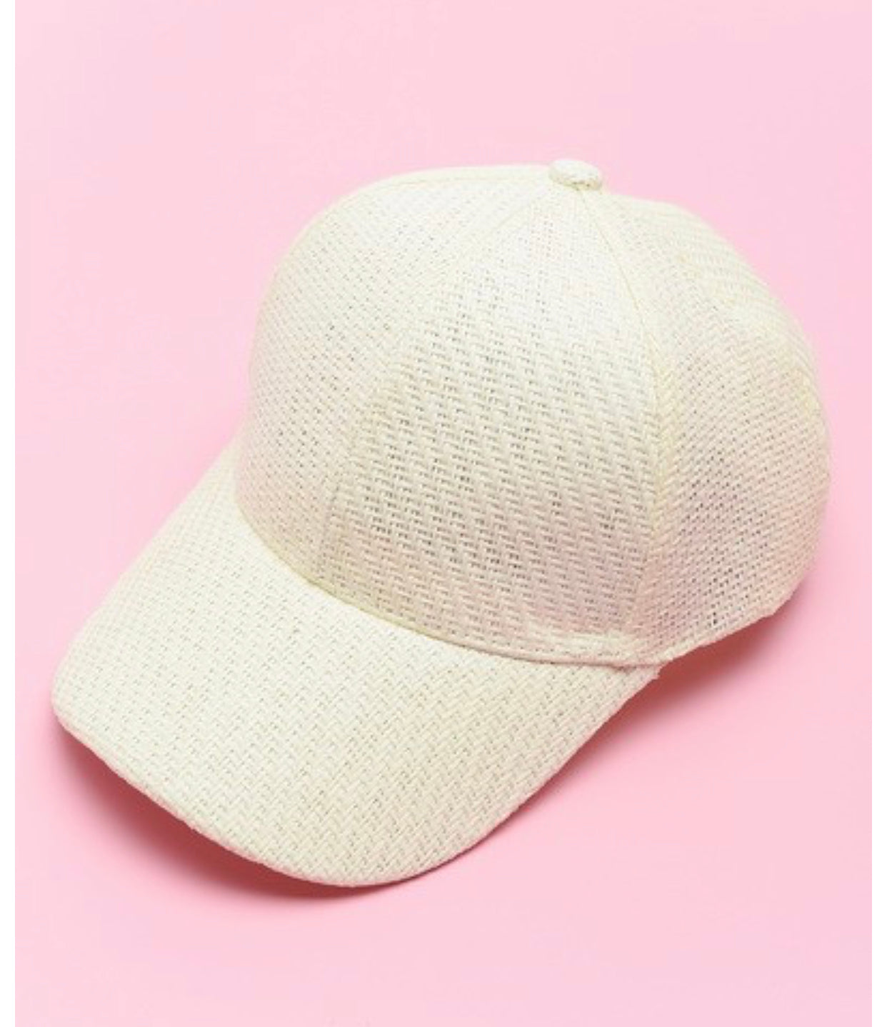 Summer Woven Straw Baseball Cap