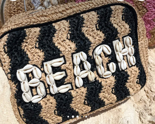 Beach XL Puka Shell Makeup Bag