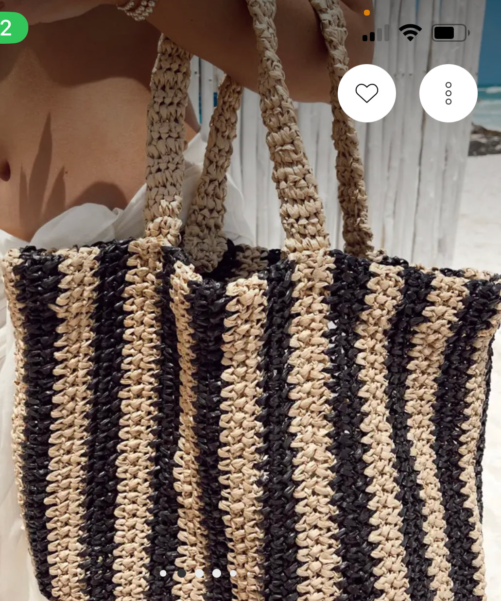 Crochet Raffia Tote Bag