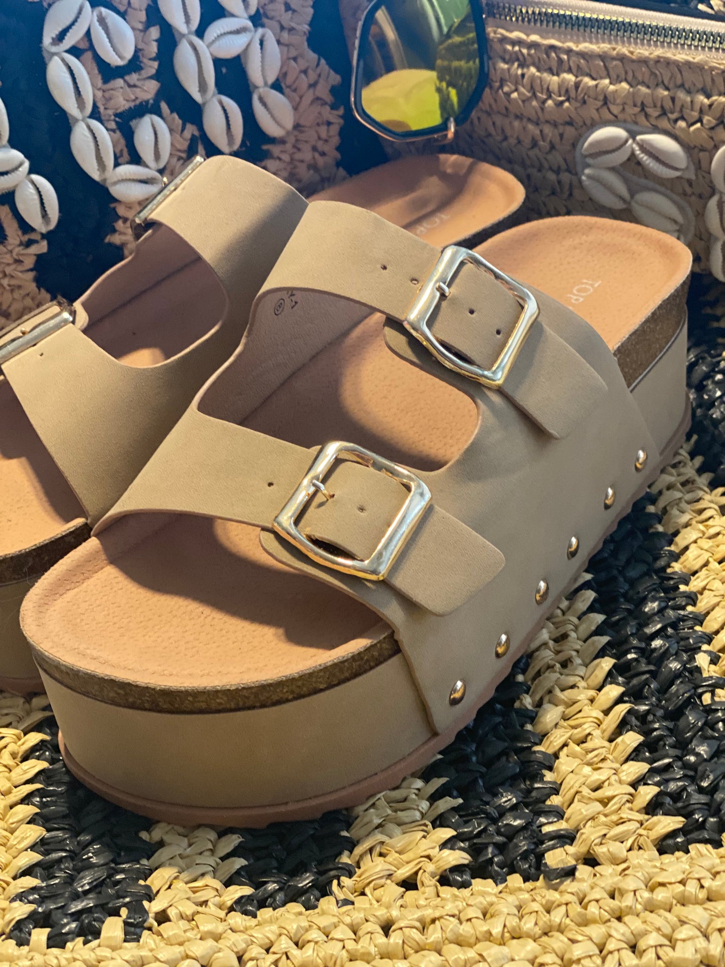 Platform Birkenstock Style Sandals