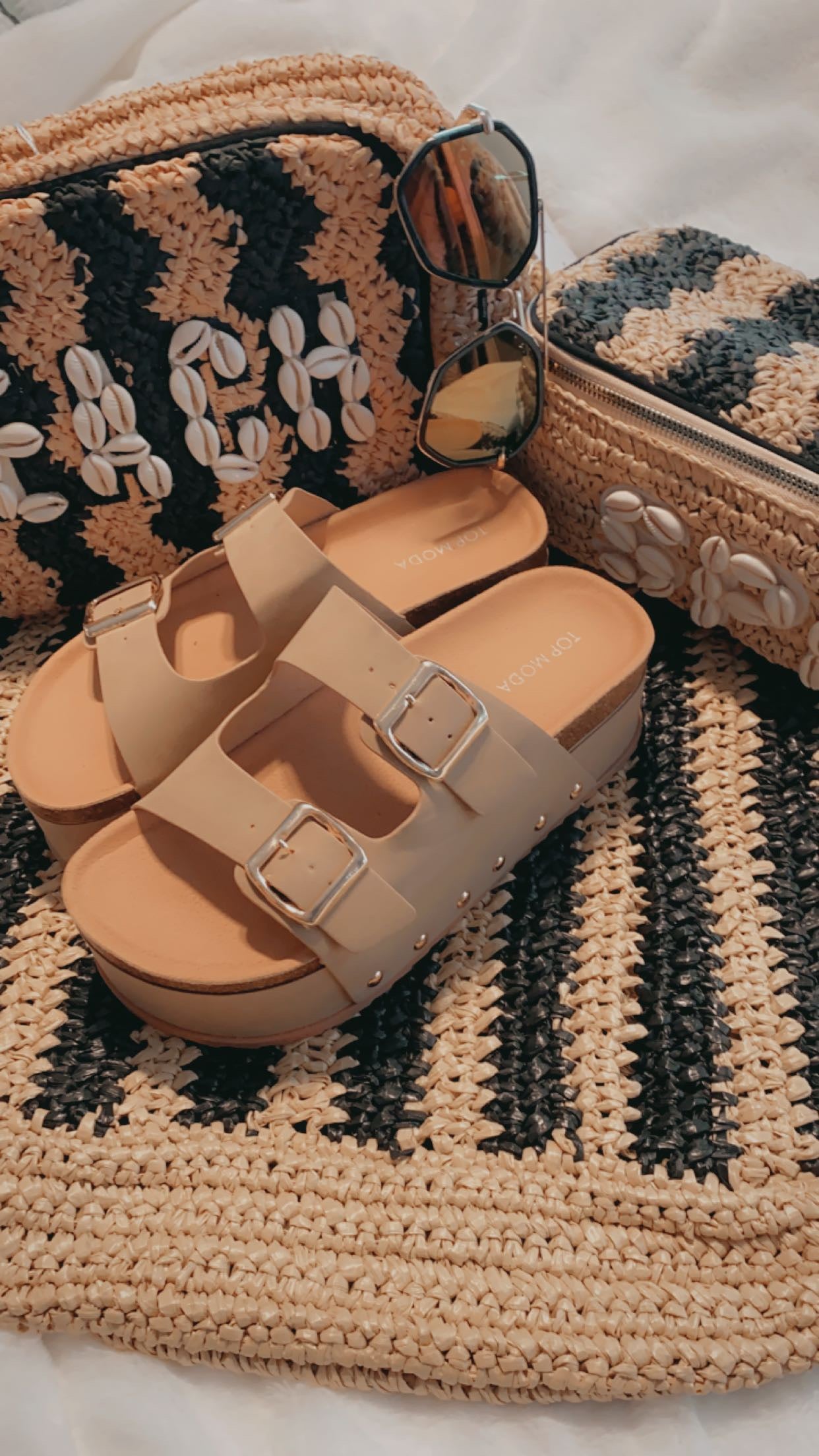 Platform Birkenstock Style Sandals