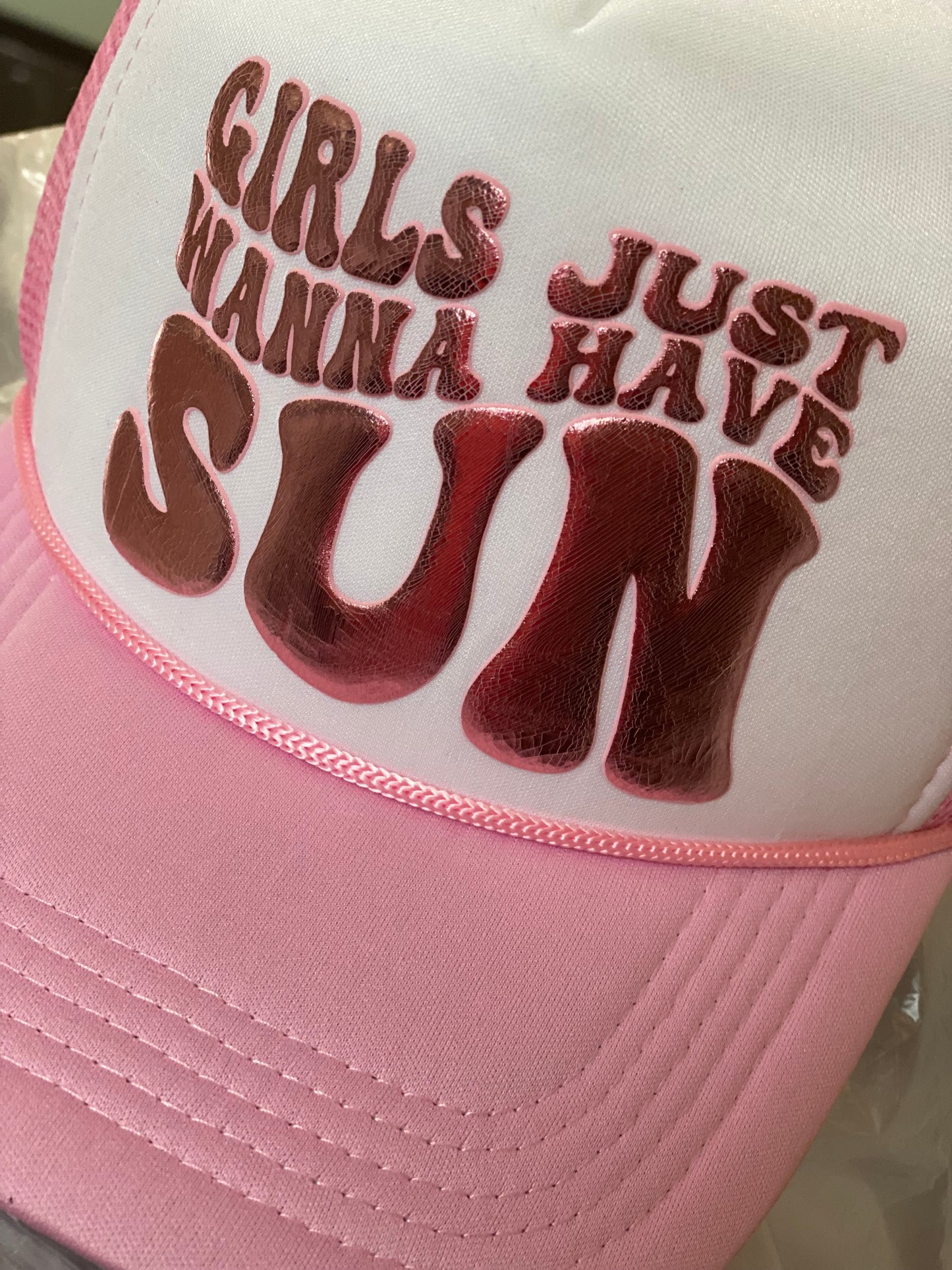 Girls Just Wanna Have Sun Trucker Cap