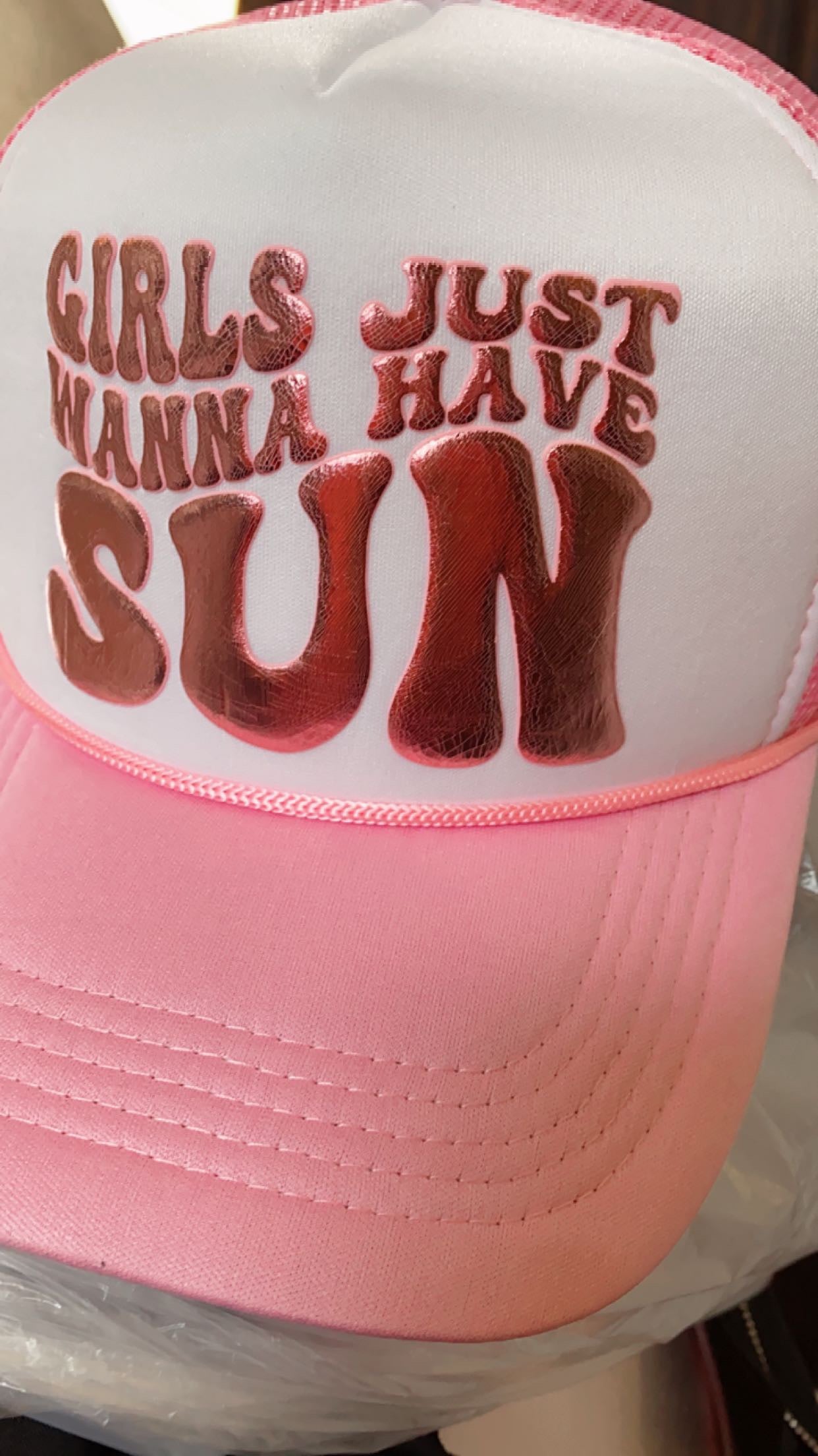 Girls Just Wanna Have Sun Trucker Cap