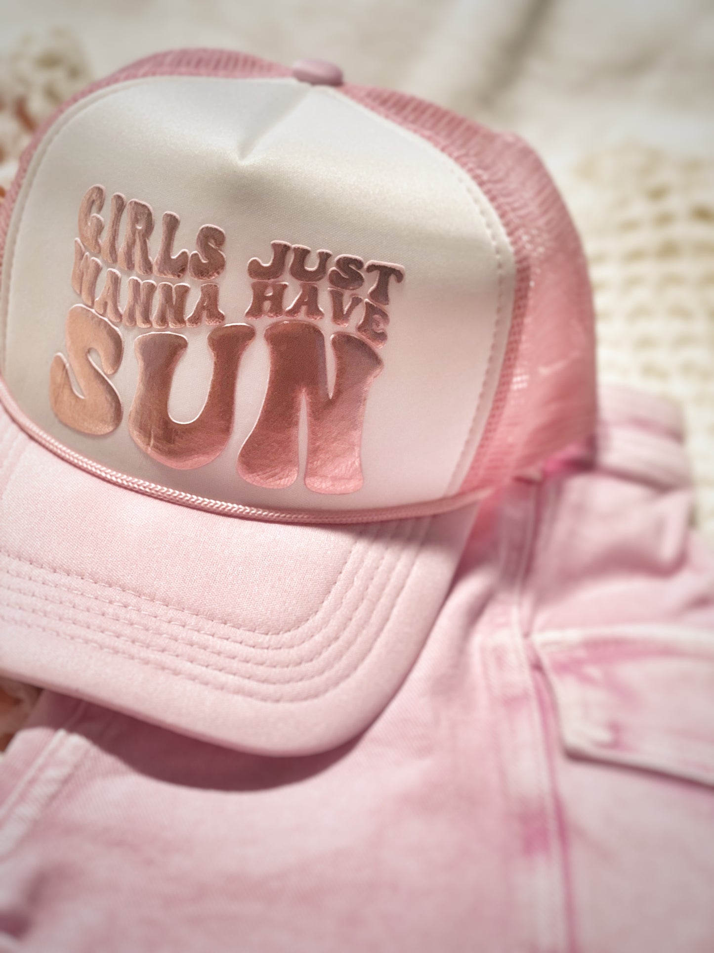 Girls Just Wanna Have Sun Trucker Cap