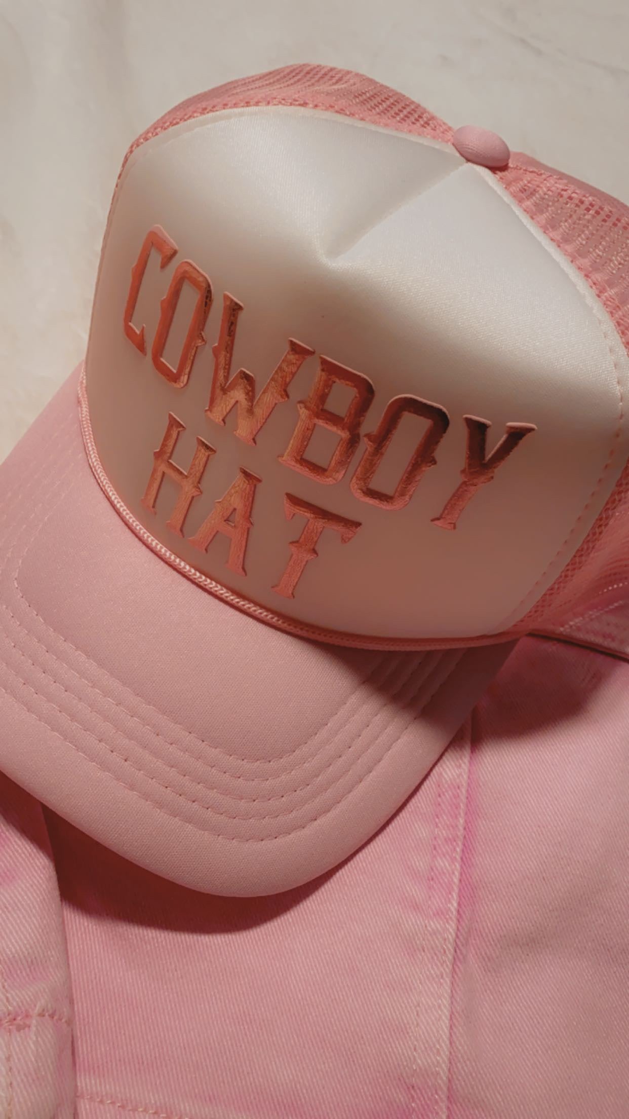 Cowboy Hat Trucker Cap