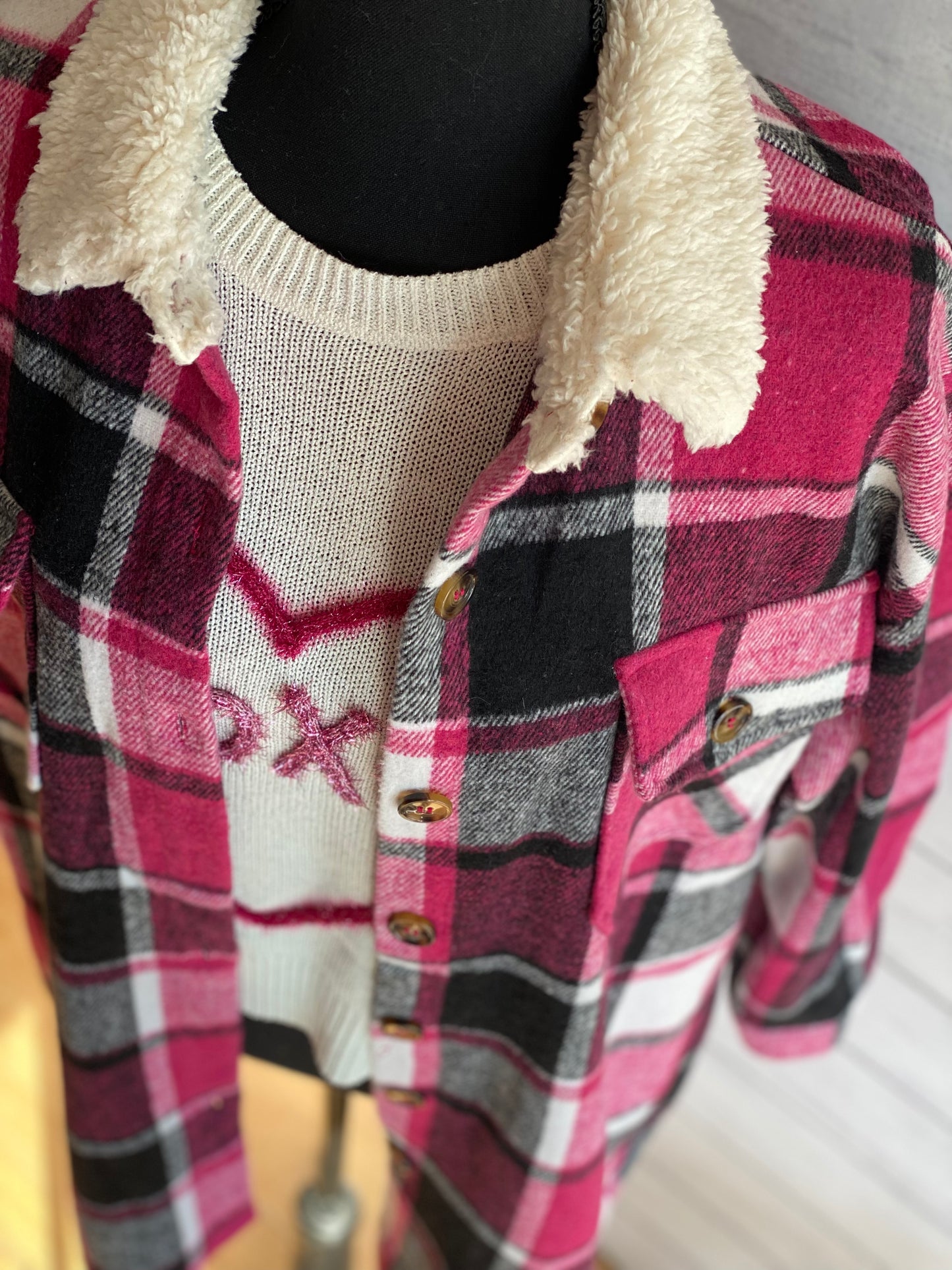 Long Sleeve Plaid Shacket