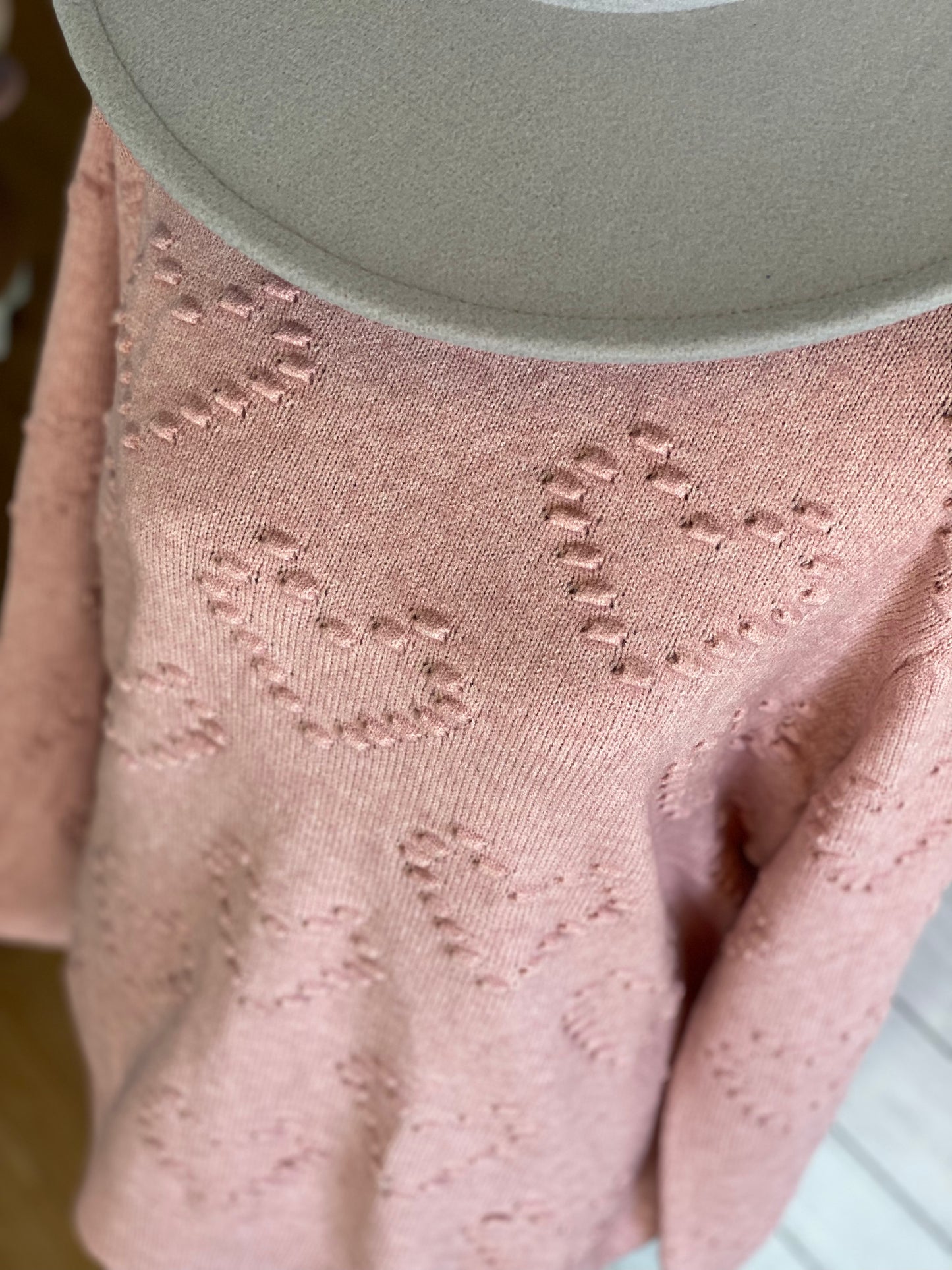 Long sleeved Raised Heart Sweater