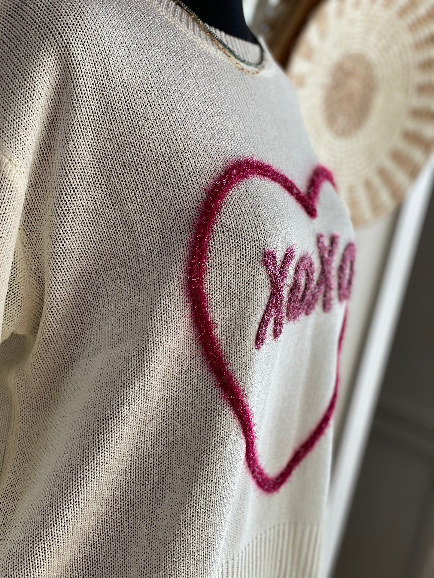 "XOXO" Lightweight Pullover Sweater
