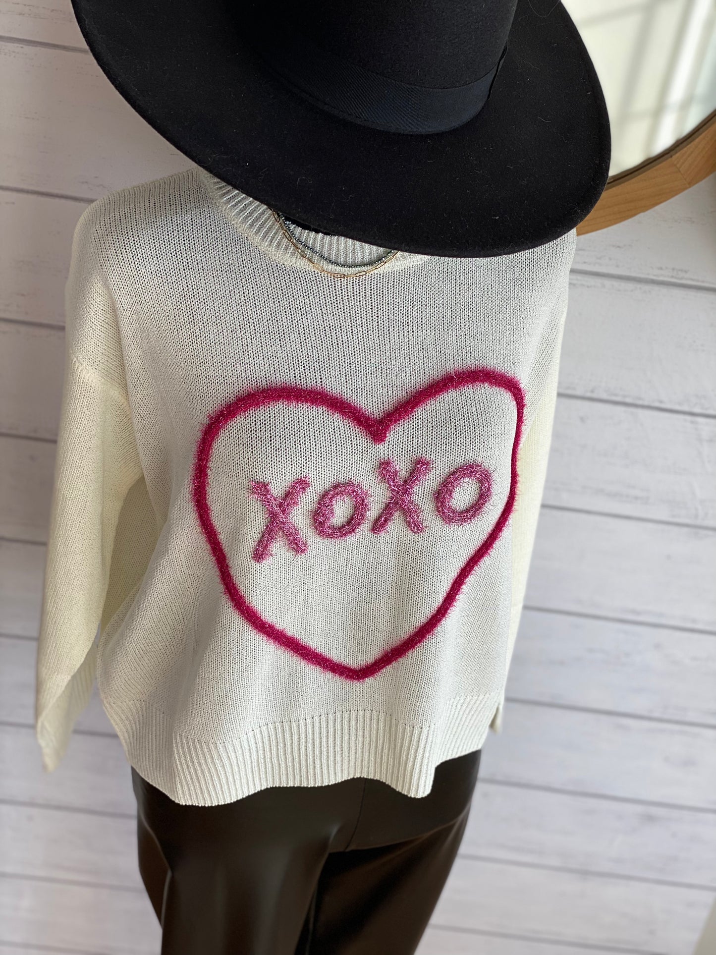 "XOXO" Lightweight Pullover Sweater