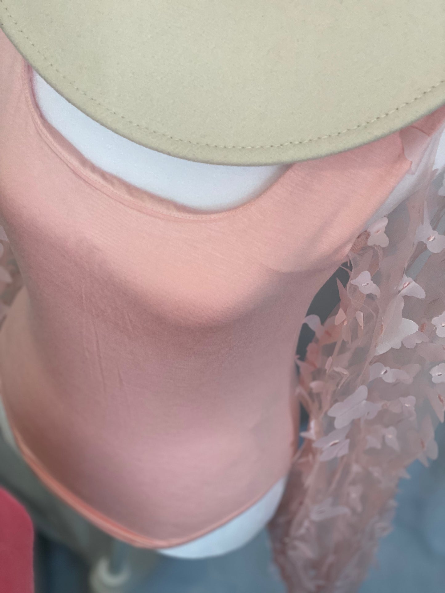Butterfly Applique Sleeve Bodysuit