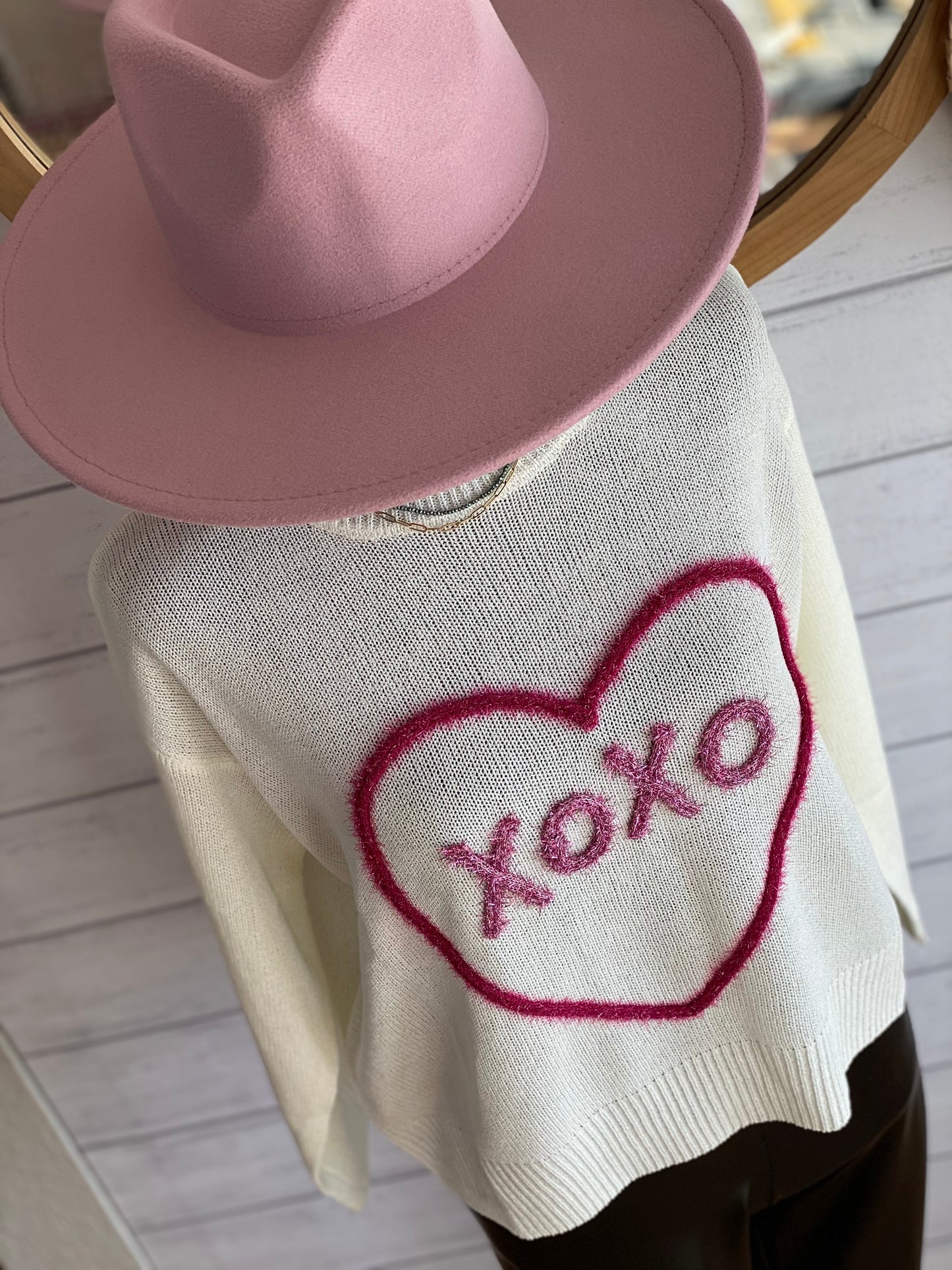 "XOXO" Lightweight Pullover Sweater