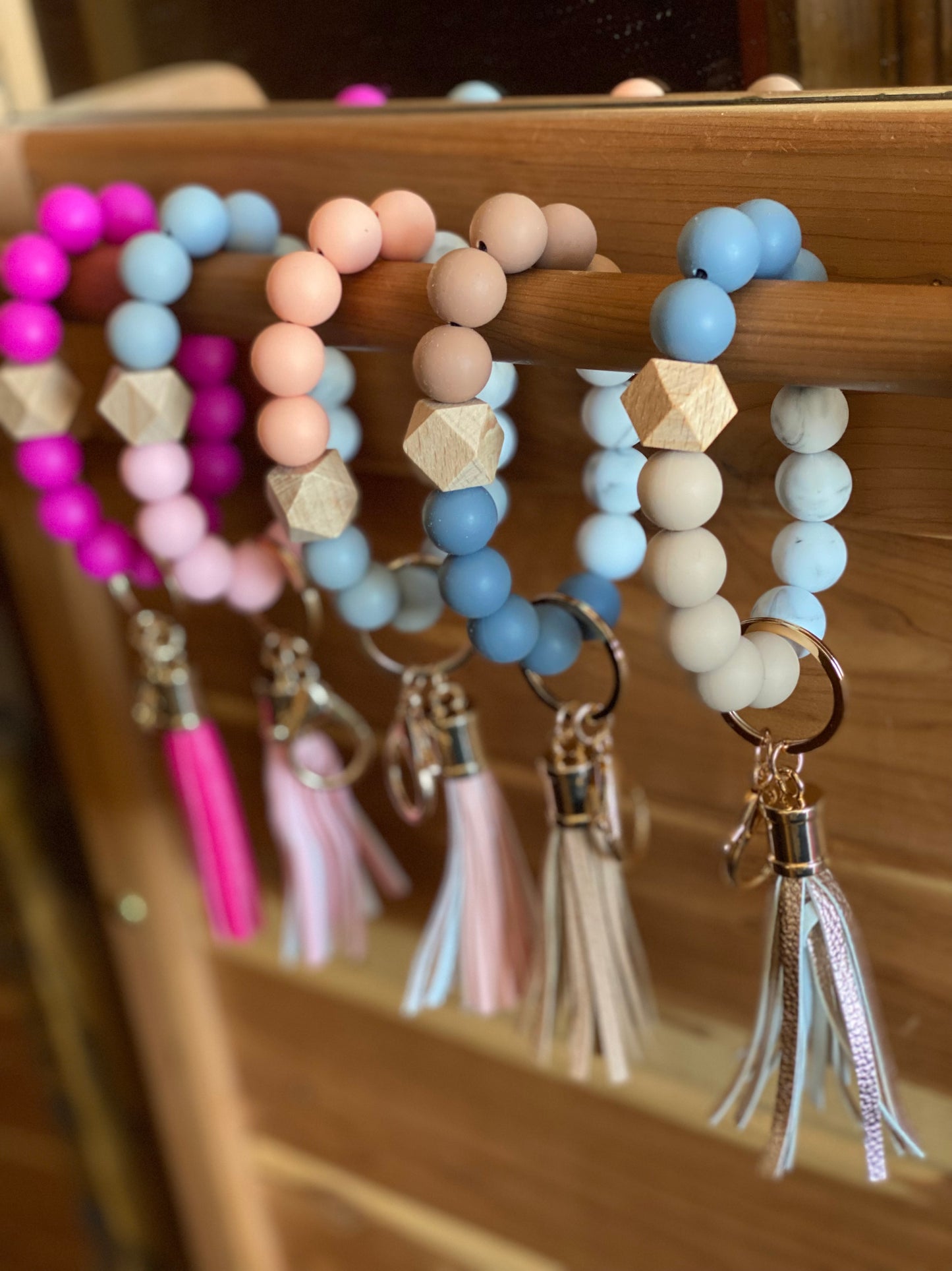 Silicone Beaded Keychain