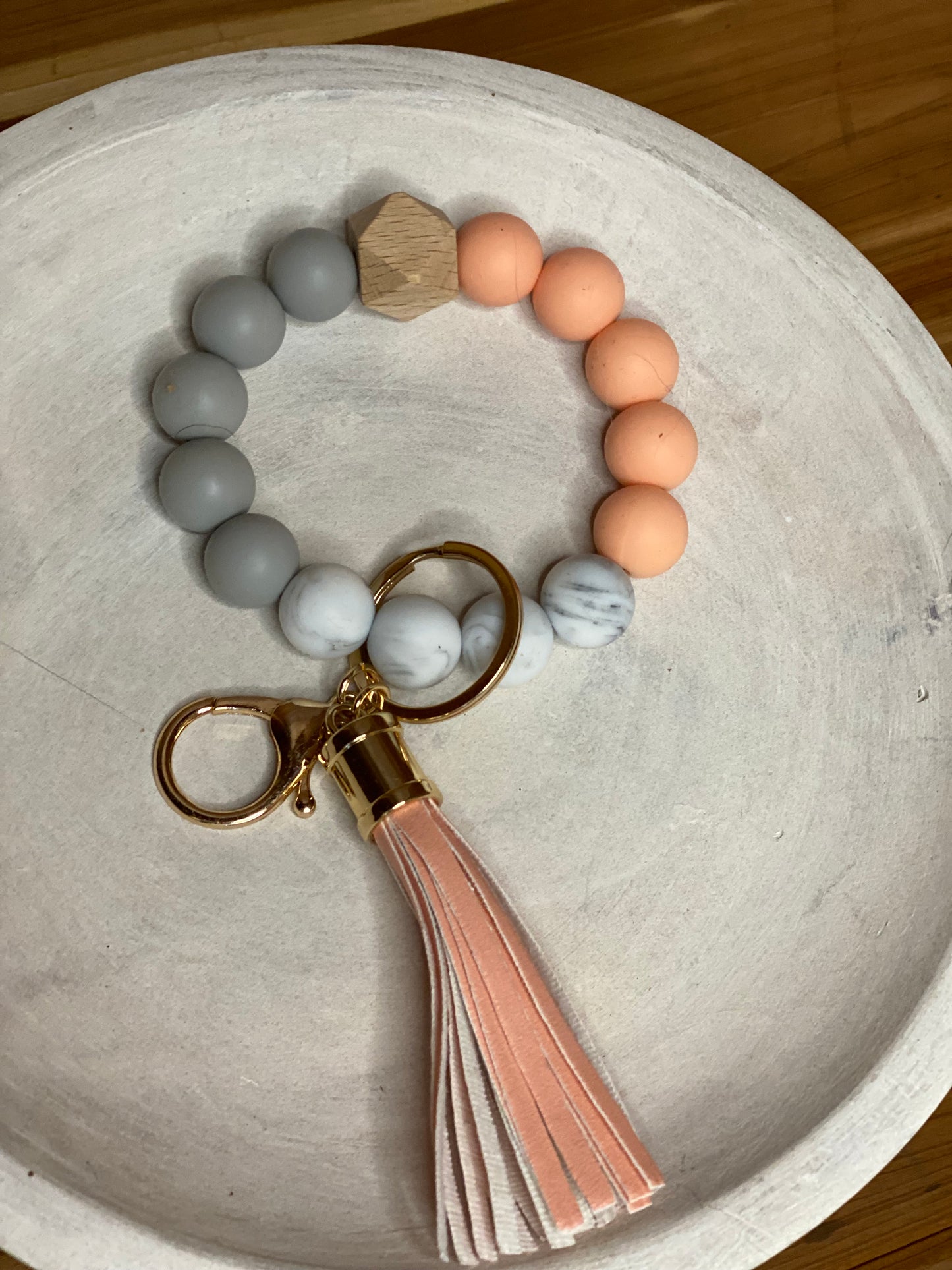 Silicone Beaded Keychain