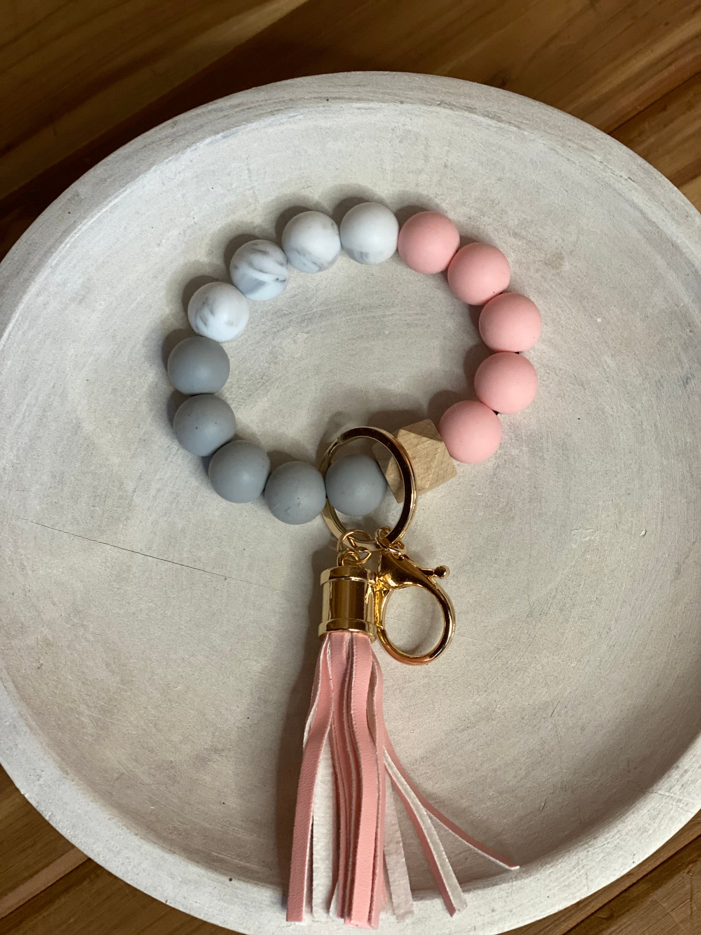 Silicone Beaded Keychain