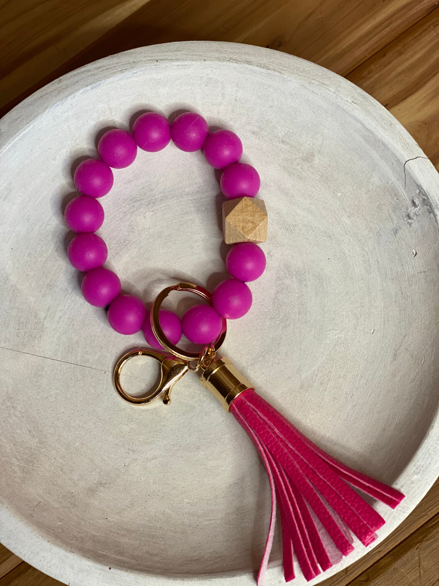 Silicone Beaded Keychain