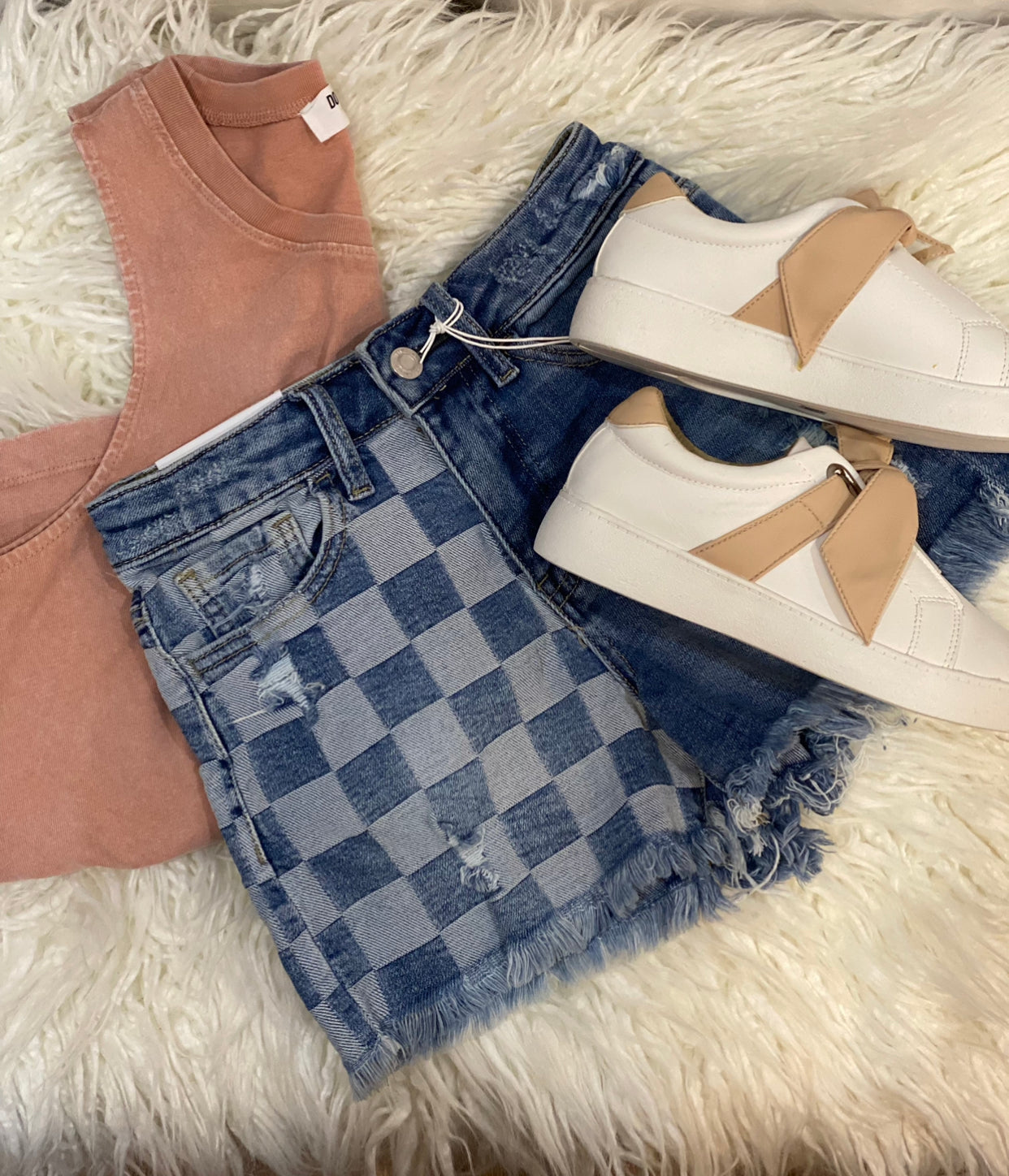 Vervet Checkered Shorts