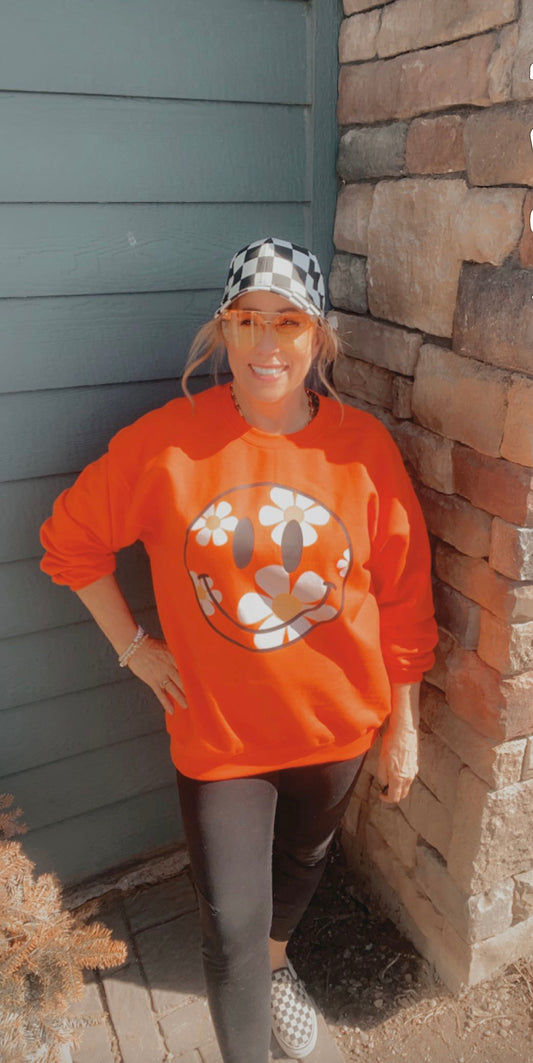 Daisy Smiley Sweatshirt