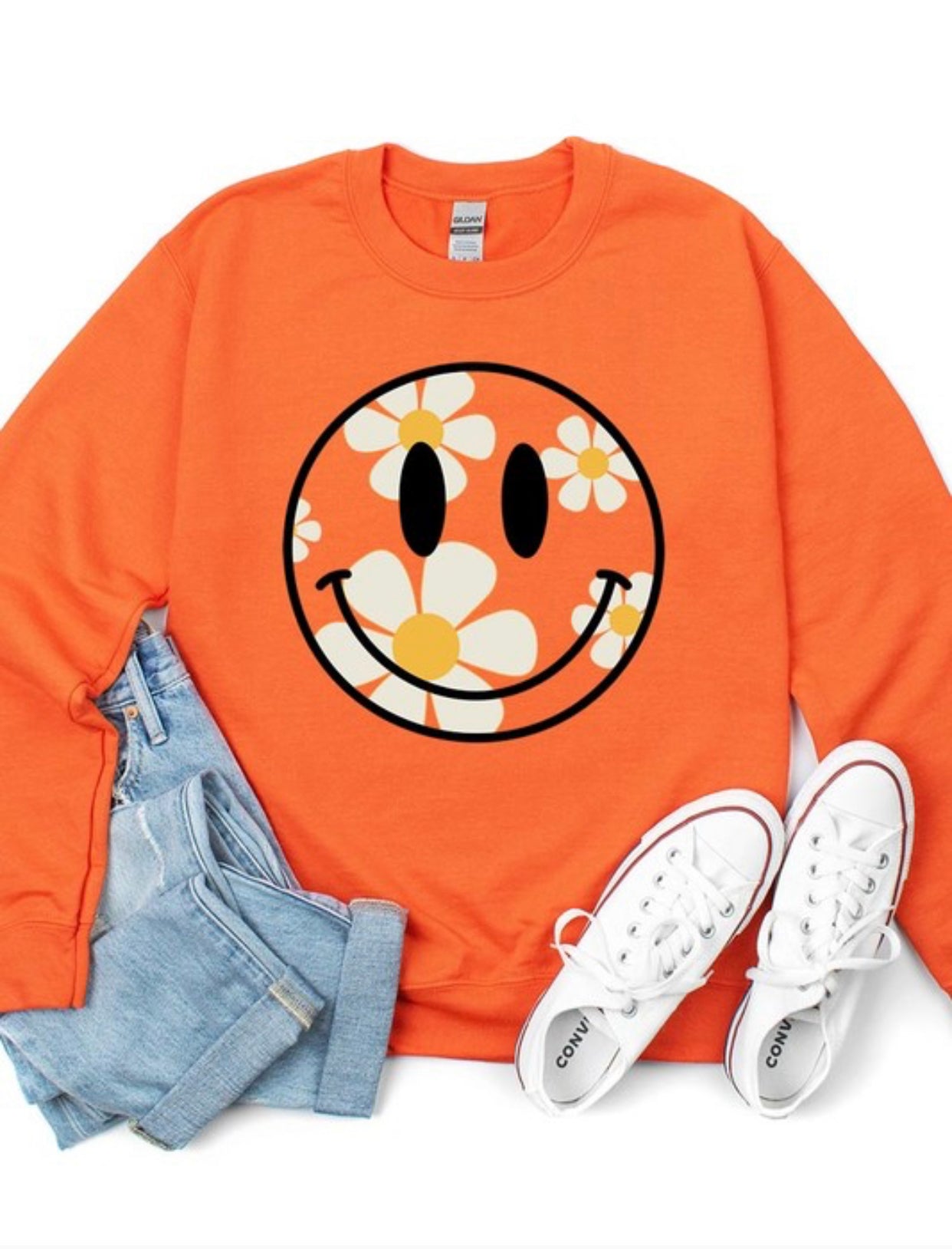 Daisy Smiley Sweatshirt