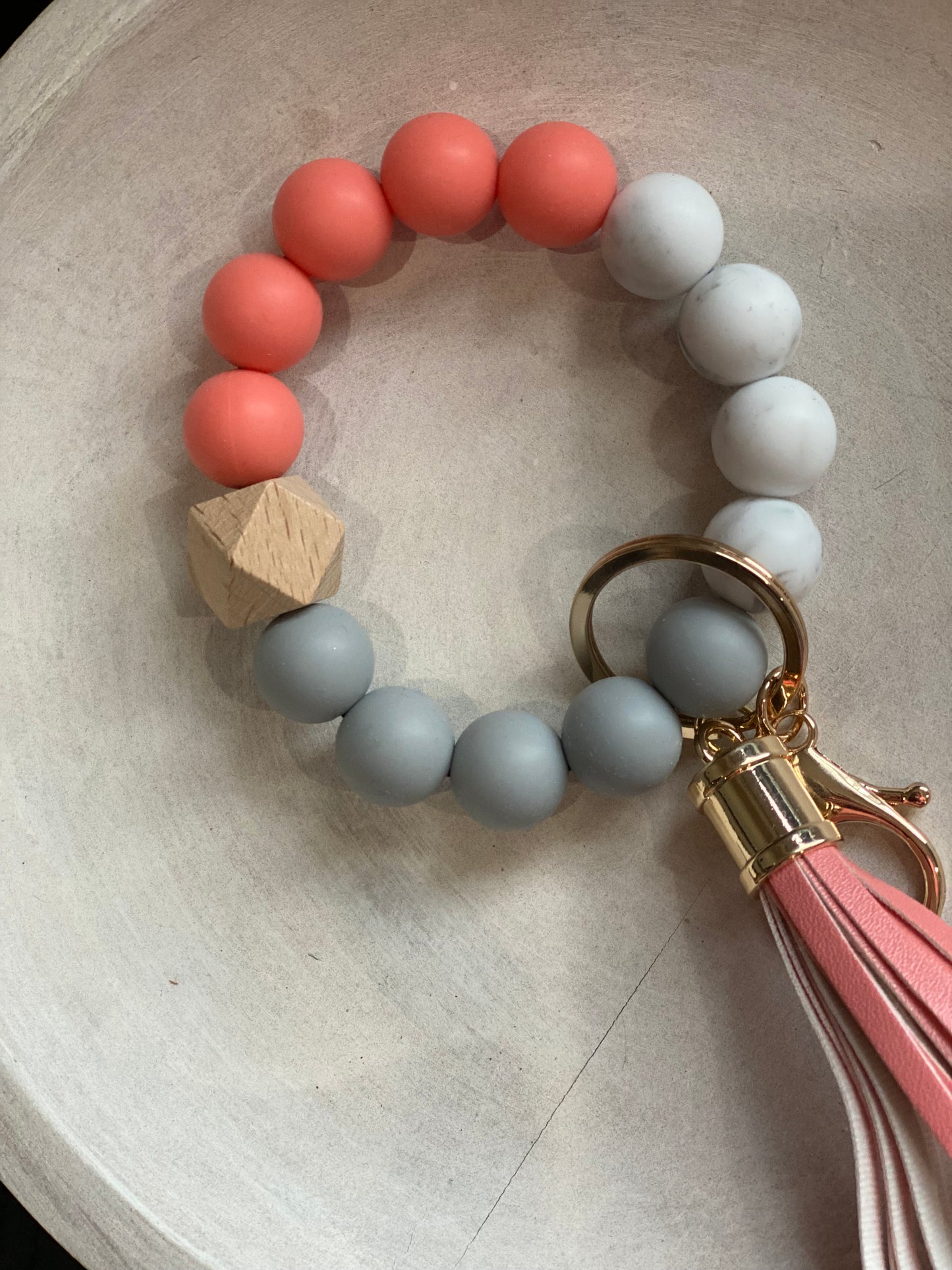 Silicone Beaded Keychain