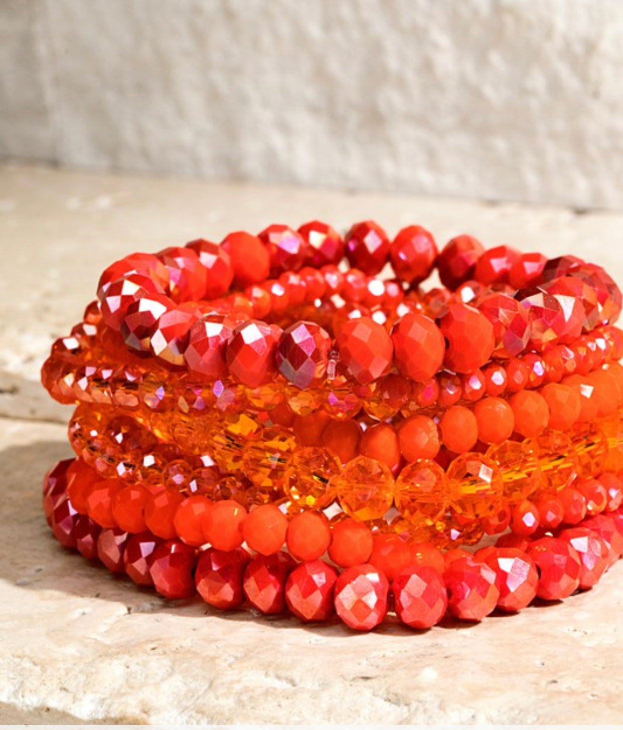 Glass Bead Bracelet Set